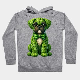 Clover Boxer Dog St Patricks Day Hoodie